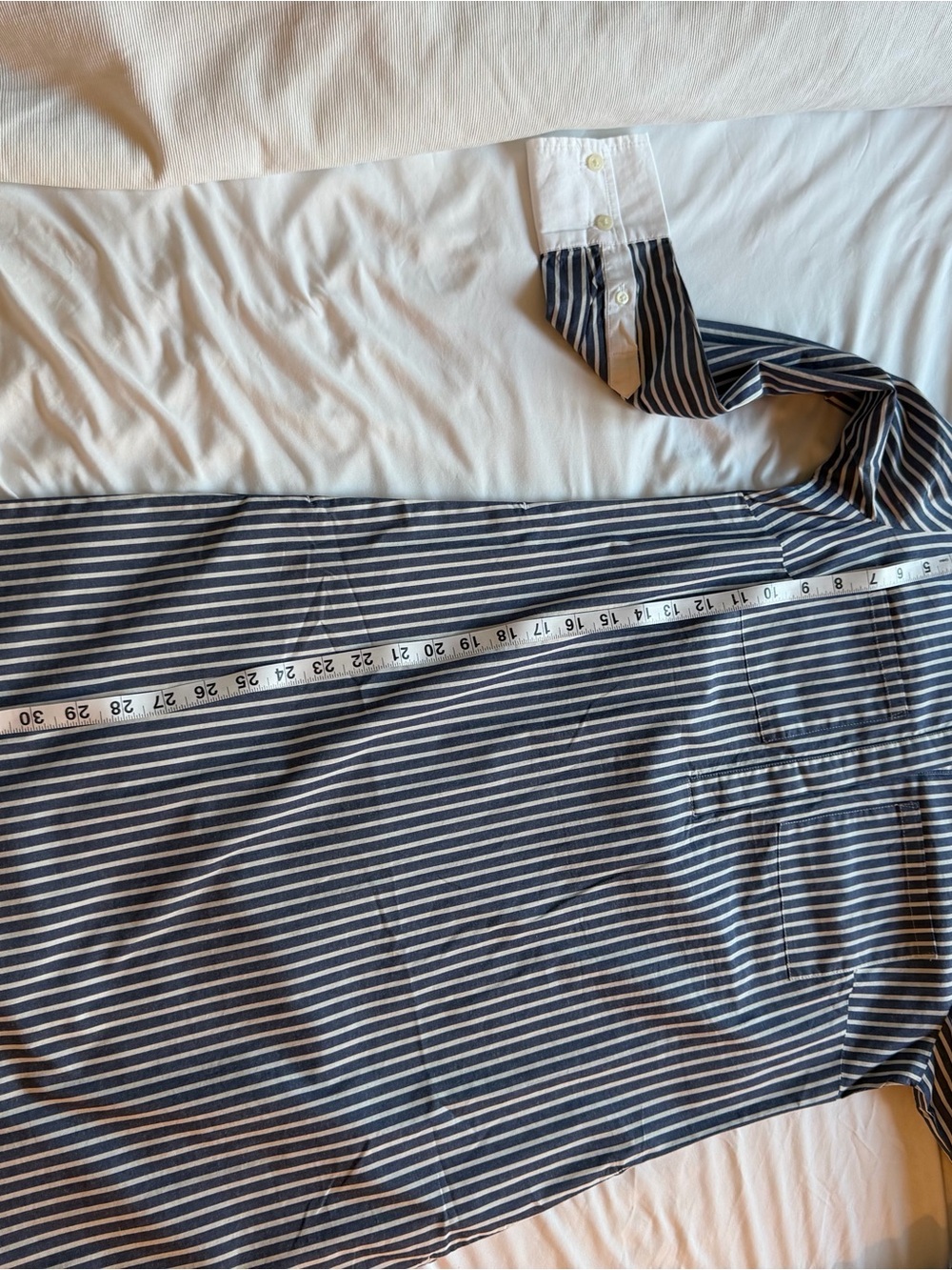 J. Crew Factory Long-sleeved Striped Shirt Dress - Picture 11 of 12